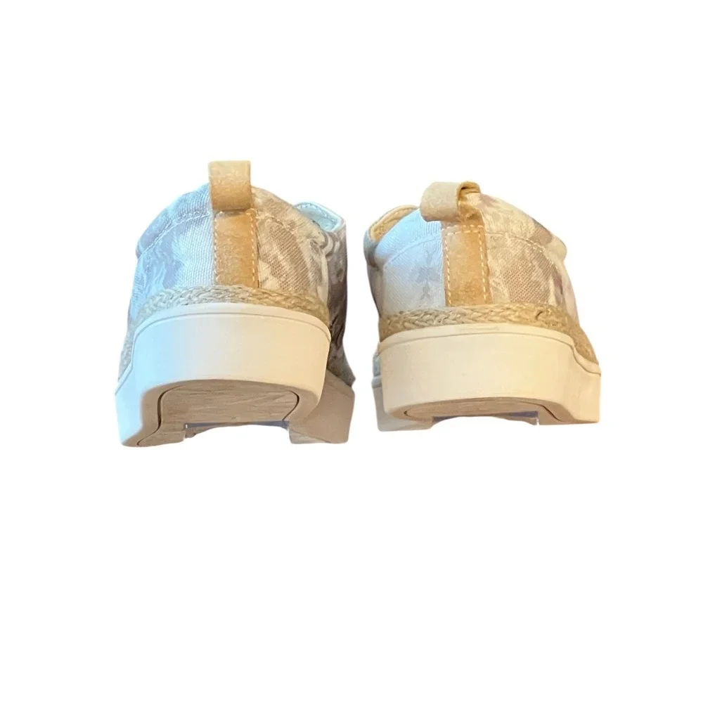 Spenco Malibu 21 Slip On Comfort‎ Sneakers Gray Tie Dye Canvas No Tie 8.5D